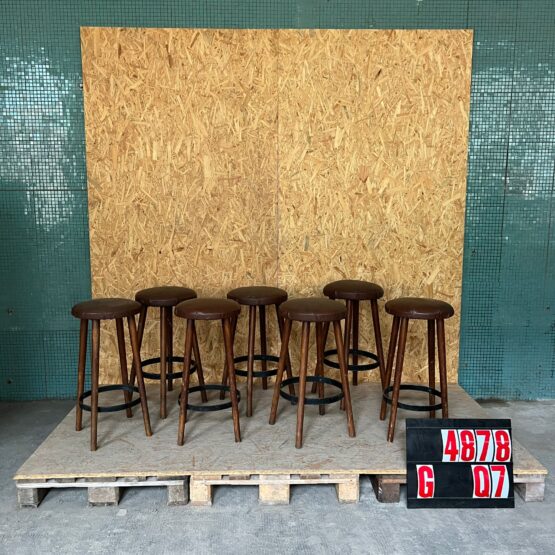 1960’s Original French Barstools – Set Of Seven