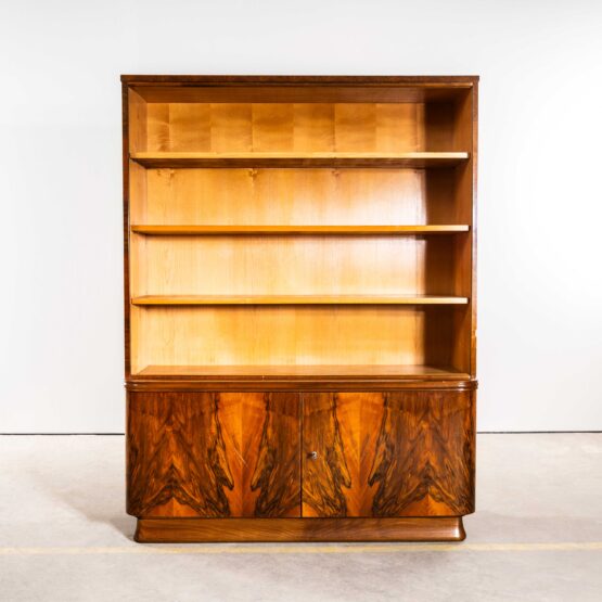 1930’s Warm Figured Walnut Bookshelf