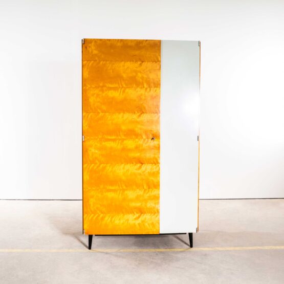 1960’s Good Sized Mid Century White Door Open Wardrobe – UP Zavody