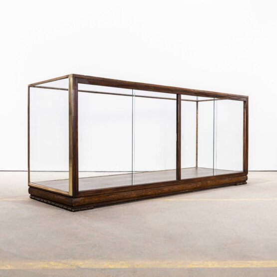 1940’s English Haberdashery Display Cabinet – Brass Framed