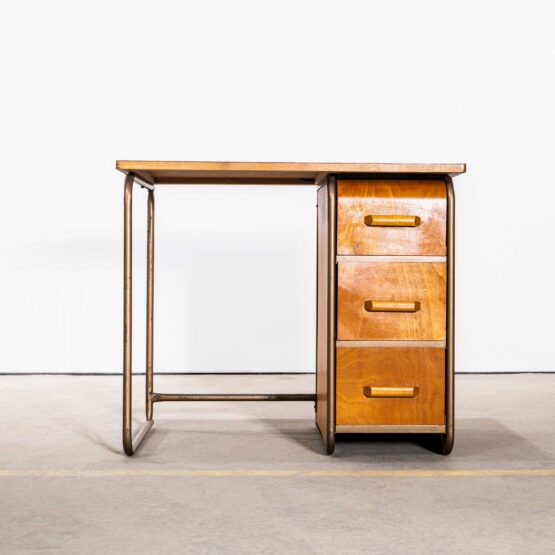 1950’s French Modernist Small Desk – Three Drawer