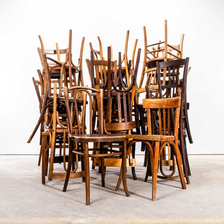 Chaises de salle à manger de style pub Harlequin, années 1950 – Lot de trente