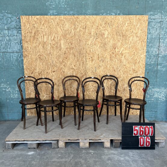 1940’s Classic Hoopback Thonet Dining Chairs – Set Of Six
