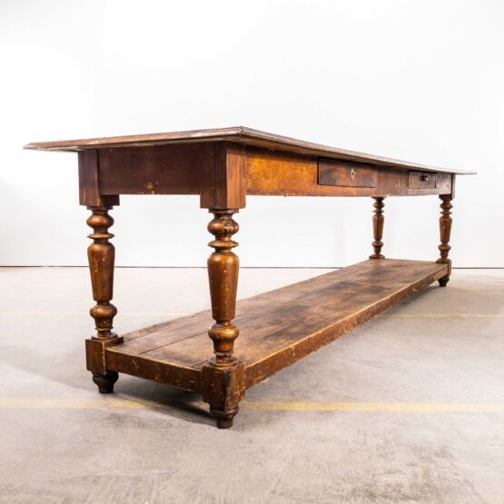 1920’s Oak Large Original French Drapers Table