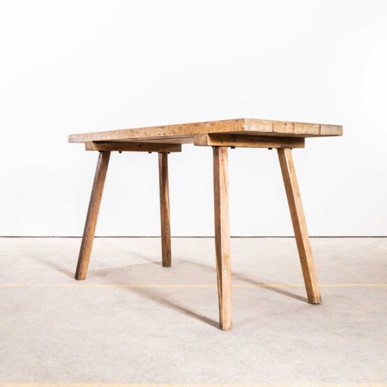 1950’s Original Hungarian Butchers Table – Tall Peg Leg