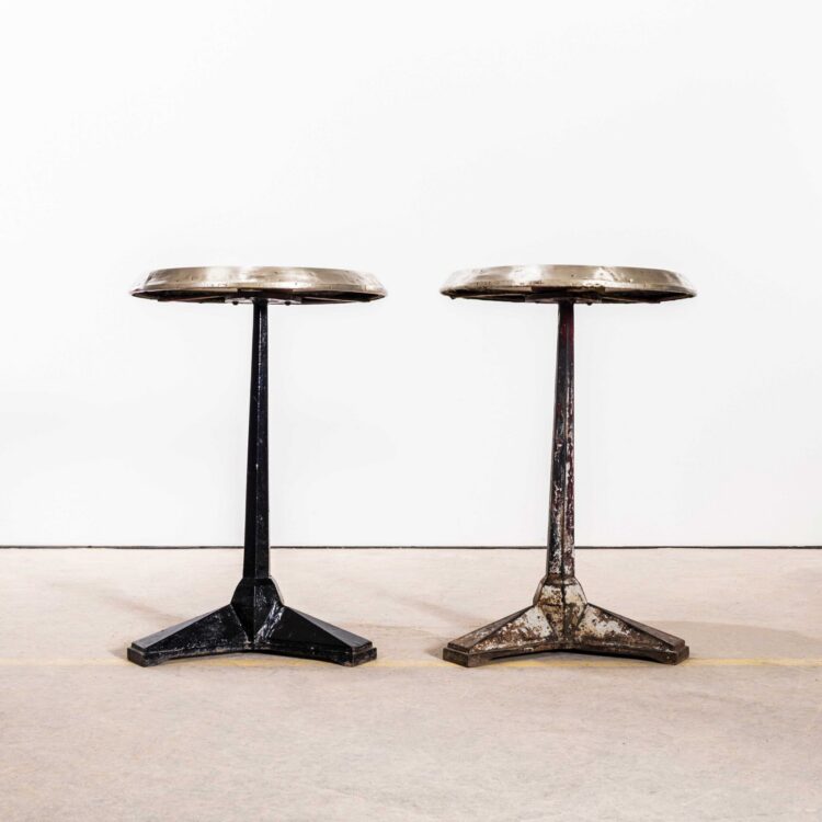 1930’s Fischel Cast Bistro Cafe Tables – Pair