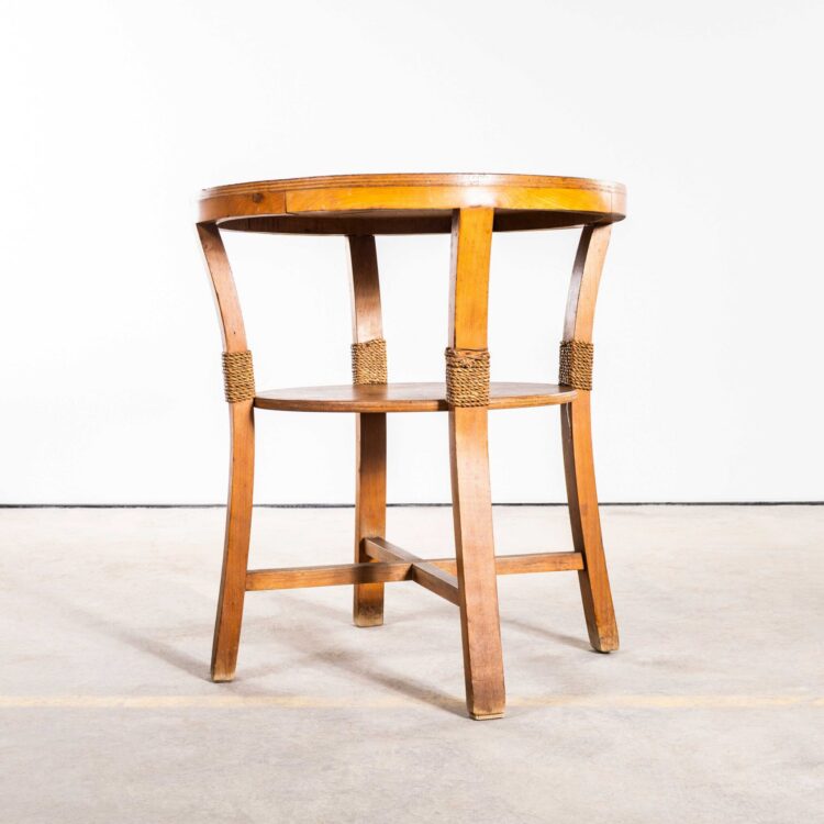 1940’s Roped Wrapped Round Side Table