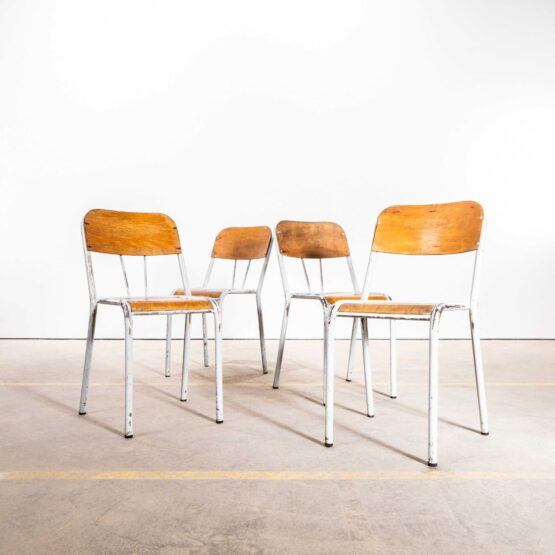 1960’s Original French Mullca Dining Chairs – Set Of Four