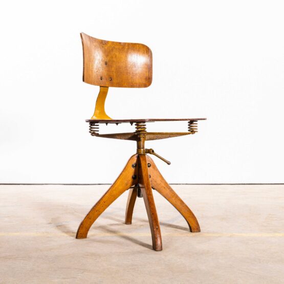 1950’s Giroflex Original Swivel Desk Chair – Sprung Seat