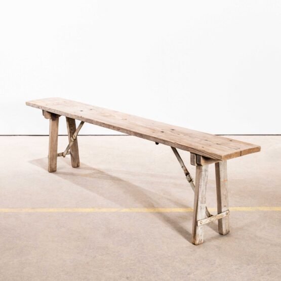 1950’s French Brewers Trestle Bench