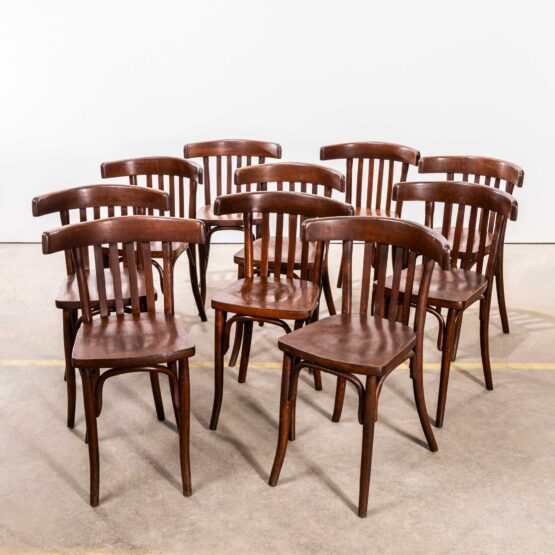 1950’s Mahieu Rich Bentwood Classic Dining Chairs – Set Of Ten