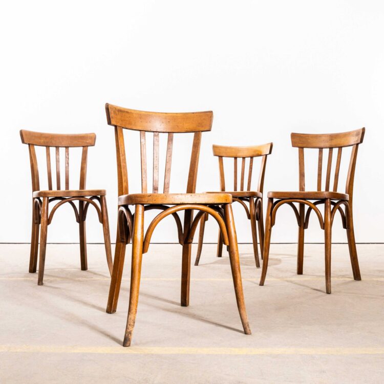 1950’s Mahieu Bentwood Classic Dining Chairs – Set Of Four