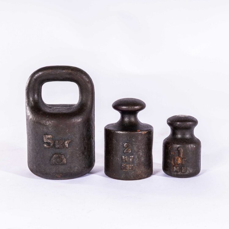 Vintage Scale Weights – Set Of Three