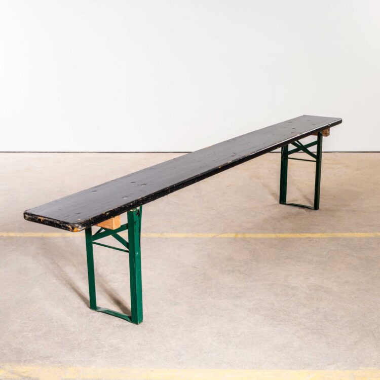 1950’s Ex Army Force French Black Folding Bench