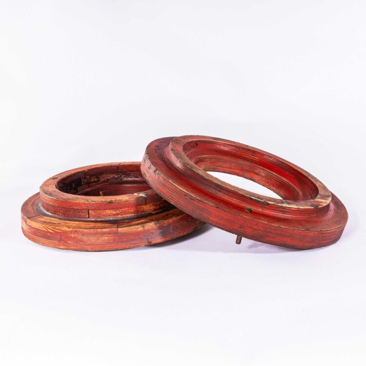 1960’s Industrial Casting Foundry Moulds – Pair Of Circles