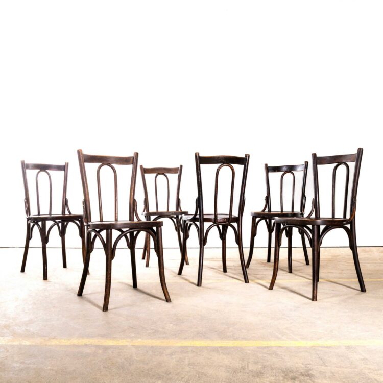 1940’s Bentwood Debrecen Framed Hoop Back Dining Chairs – Set Of Six