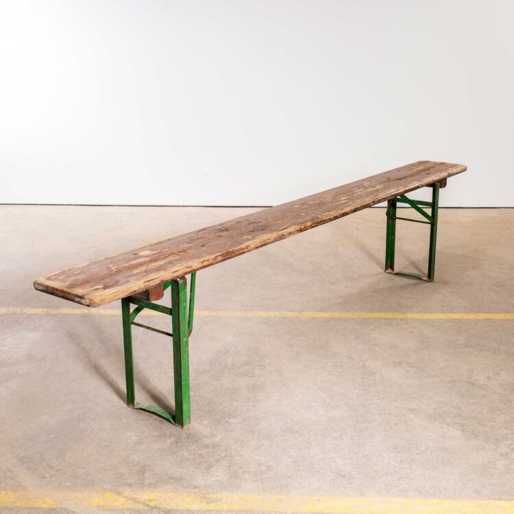 1950’s Ex Army Force French Brown Folding Bench